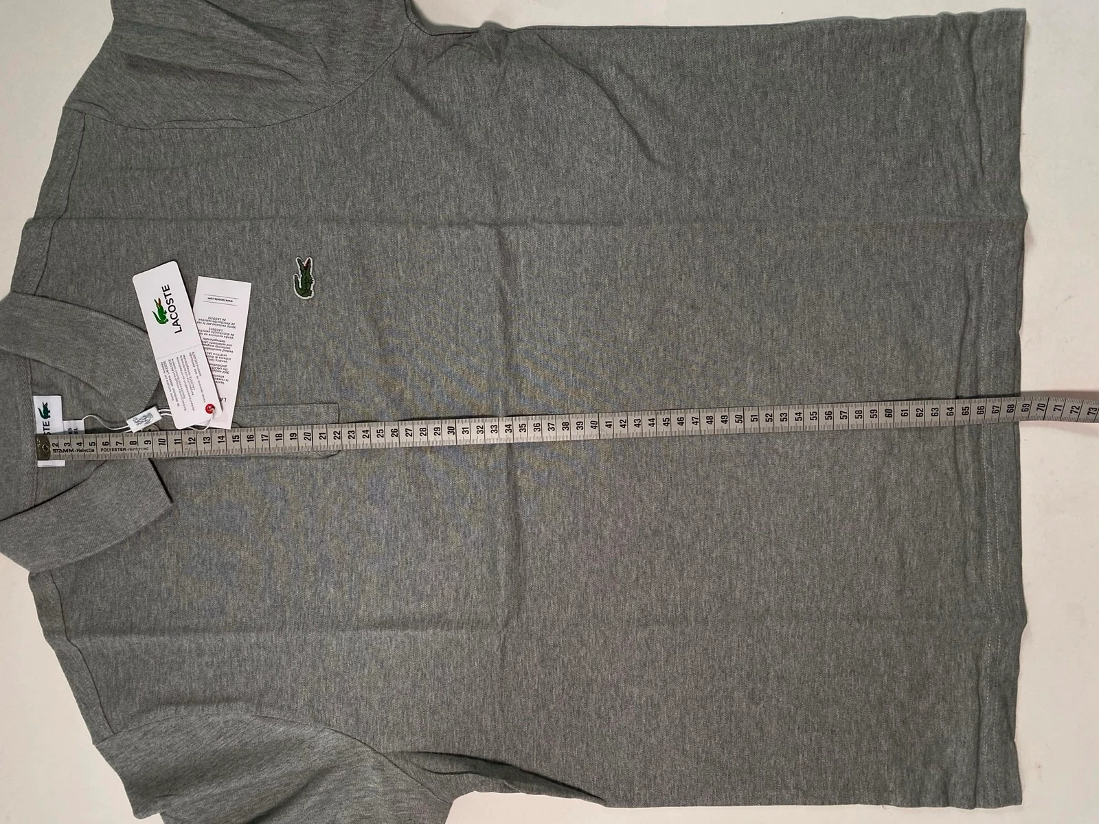Lacoste grey new polo shirt with tag size L – photo 4